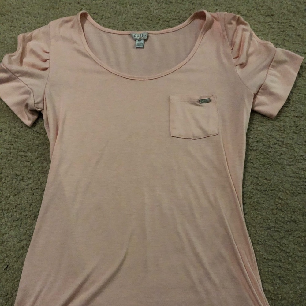 Guess pink tee
